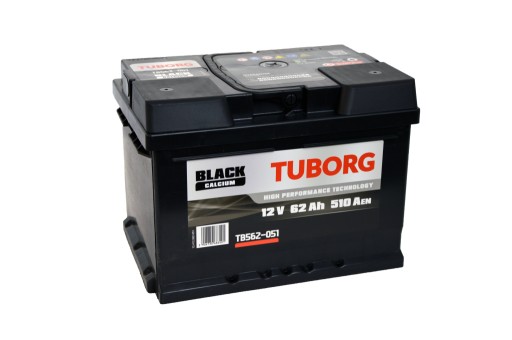 акумулятор Tuborg Black TB562-051 12V 62Ah 510A - 1