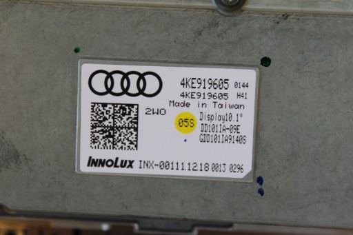 Wyświetlacz Audi e-tron 55 4KE919605 - 4