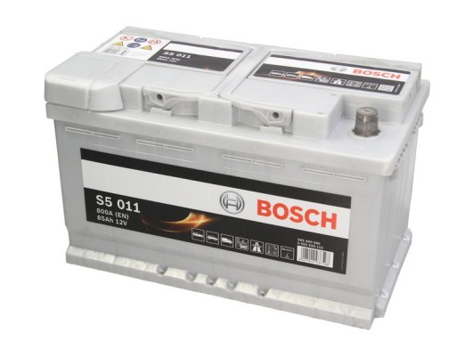 Akumulator BOSCH S5 011 (85Ah/800A, prawy +, B13) - 1