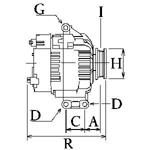 Генератор HC-CARGO для Lancia MUSA 1.4 - 3