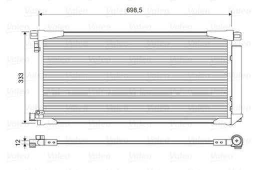 Chłodnice klimatyzacji (skraplacze) VALEO 822607 - 2