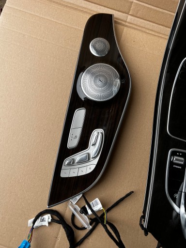 Panel środkowy Mercedes W205 C Coupé drewno - 2