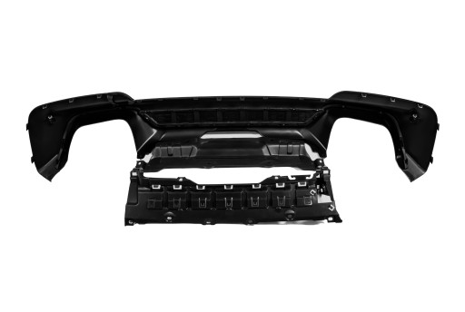 Дифузор спойлер задній BMW X3 G01 чорний глянець 18-22 - 4
