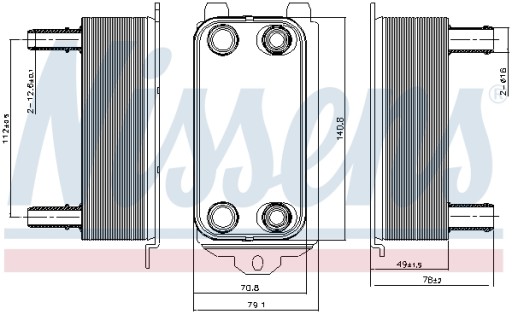 Chłodnica oleju automatycz NISSENS 91116 + Gratis - 2