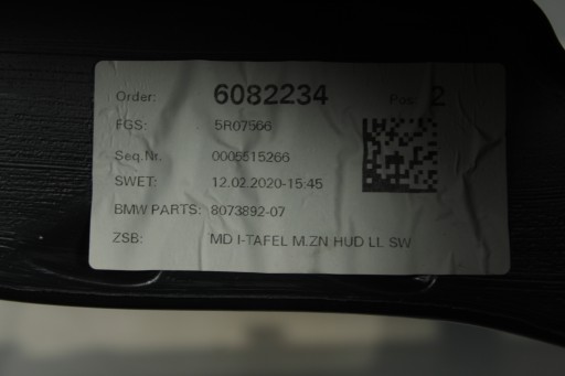 Приборная панель BMW F39 X2 синяя нить - 5