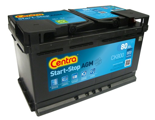 Akumulator Centra CK800 80 AH 800 A - 1