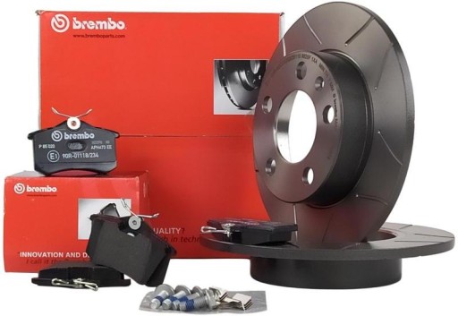Brembo MAX диски + колодки t AUDI A1 8X A2 8Z 230 мм - 1