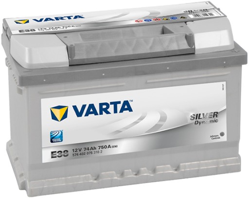 Аккумулятор VARTA SILVER 74AH 750a E38 - 1