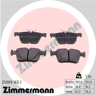 ZIMMERMANN TARCZE+KLOCKI P+T AUDI A3 8V 312MM - 15