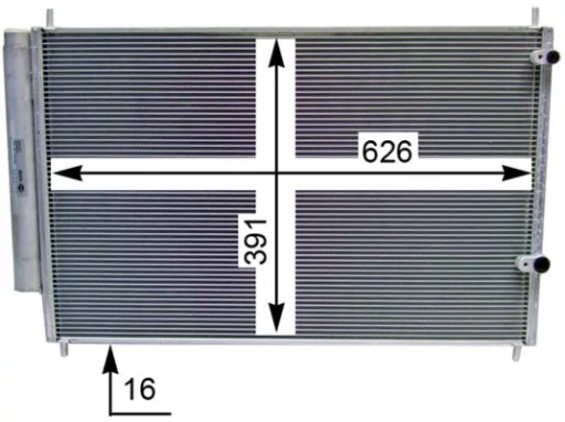 AC 801 000S / BET КОНДЕНСАТОР КОНДИЦІОНЕРА TOYOTA - 4