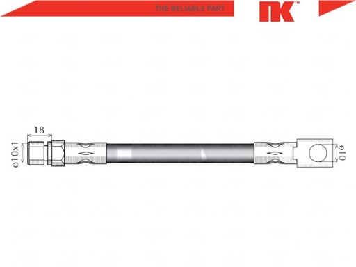 ТОРМОЗНОЙ ШЛАНГ [NK] - 2