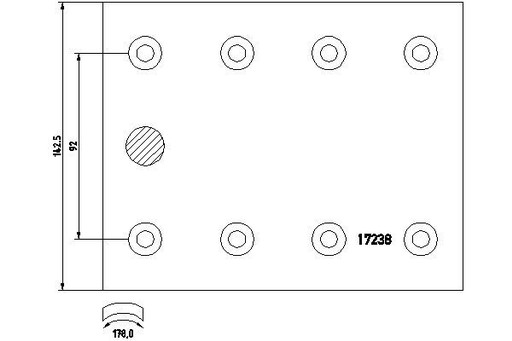 Textar 1723802 Комплект гальмівних колодок - 2