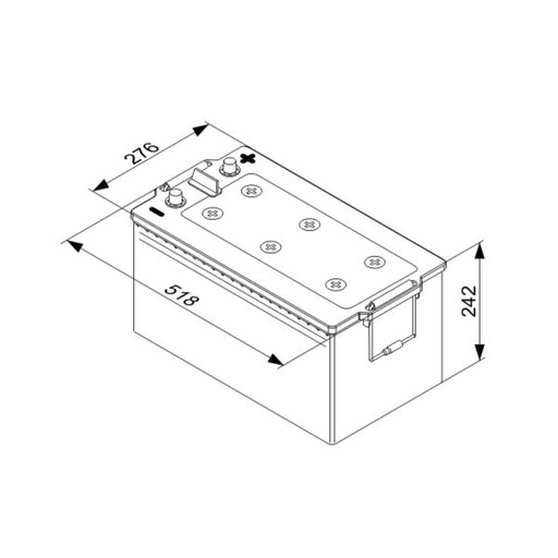 Akumulator BOSCH T5 Heavy Duty Extra 0 092 T50 800 - 3