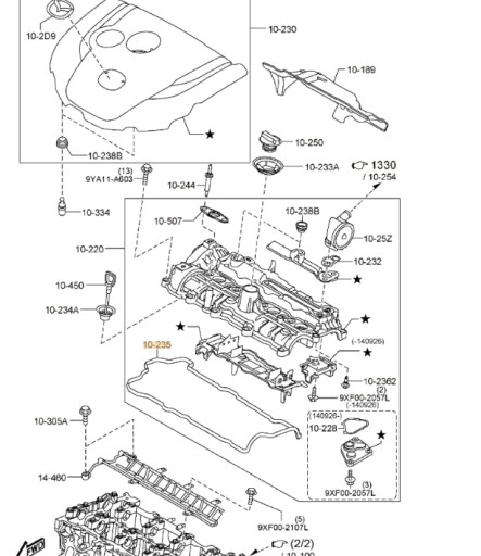 Mazda Шайби комплект дизель уприскування 3,6, cx5 - 2