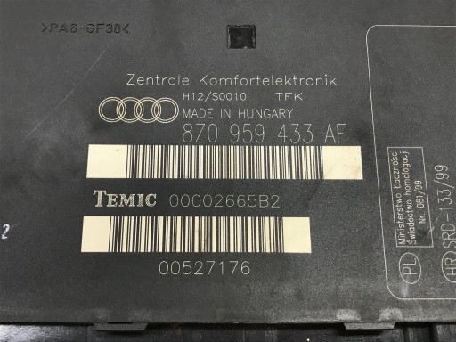 Audi A2 2002 KOMPUTER ZESTAW 036906034CA - 14