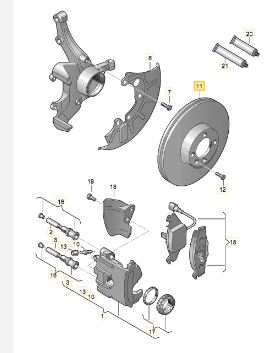 Диски колодки передні передні VW POLO 9N1 01-256mm - 7