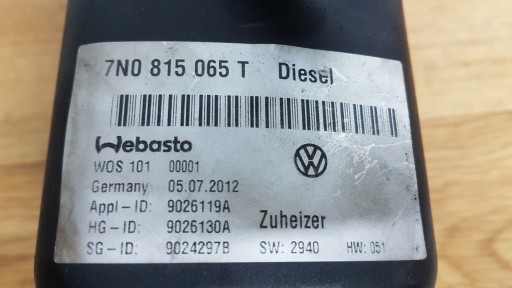 WEBASTO VW 7N0815065T - 5