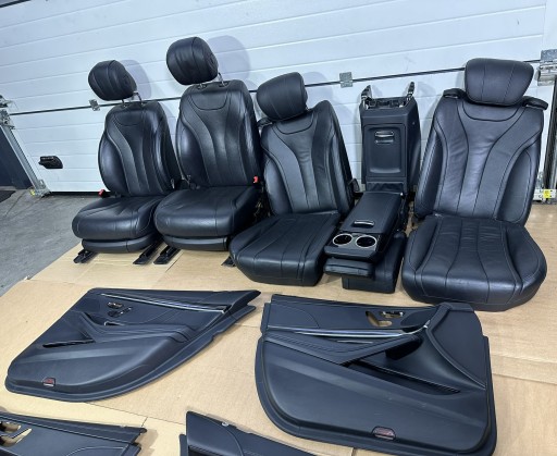 Сиденья, диван, интерьер, боковины, интерьер Mercedes S Class W222 LONG Black - 12