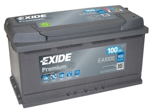 Батарея EXIDE Premium 100ah 900A P + 3 роки Gwa - 1