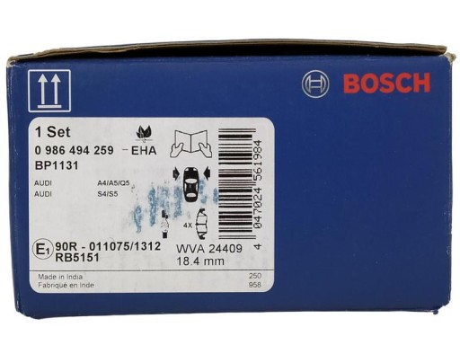 Bosch диски + колодки P + T AUDI A4 B8 A5 8T 345mm - 4