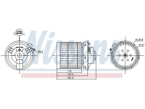 ДВИГАТЕЛЬ ВОЗДУХОДУВКИ NISSENS 87530 - 2