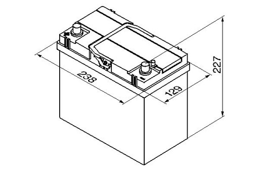 AKUMLATOR BOSCH_Z S4 45 AH 330 A L+ 23,8X129X227 - 7