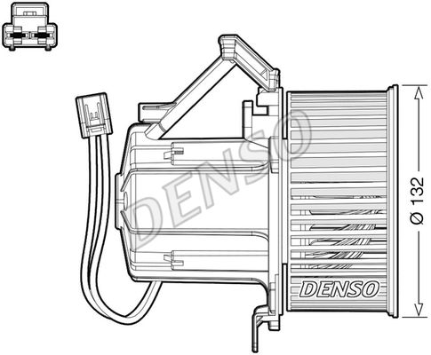 Denso вентилятор обігрівача AUDI A4 - 2