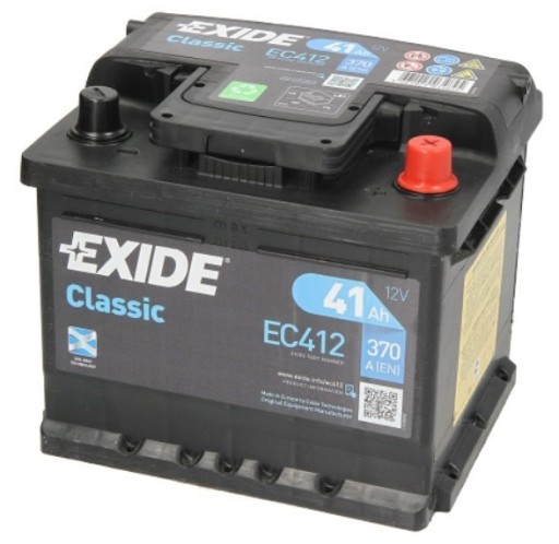 Акумулятор EXIDE CLASSIC 41AH 370A 41 Ah DOJ + WYM - 1