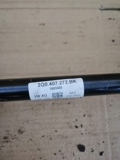 Піввісь правий VW seat skoda audi 2q0407272bk - 2