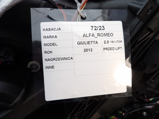 Nagrzewnica Alfa Romeo Giulietta 2,0jtdm - 6