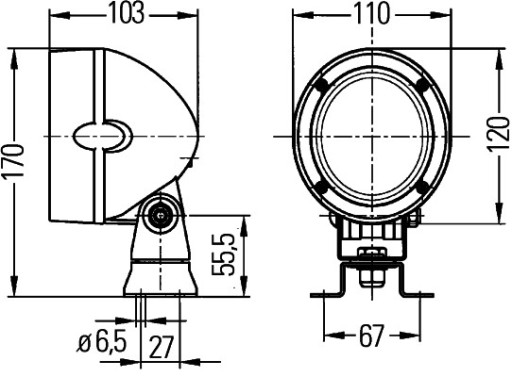 HELLA РОБОЧА ЛАМПА ОСВ. ДОДАТКОВІ 1GM 996 134-061 - 4