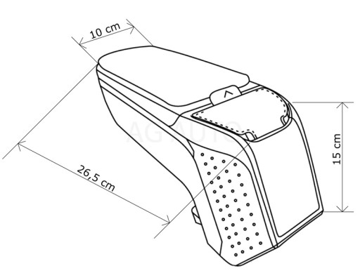 Підлокітник ARM2 Ford Focus II, 2004-2012, Bx - 6