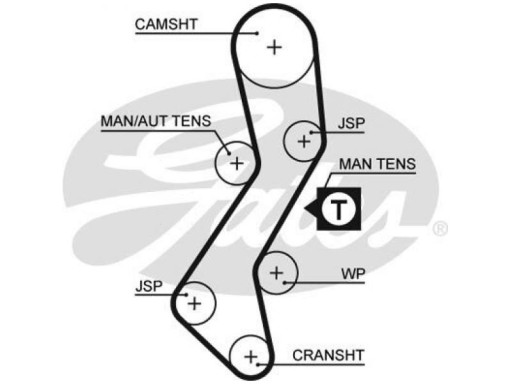 ZESTAW PASKA ROZRZĄDU FORD FIESTA IV MK4 V MK5 1.8 - 2