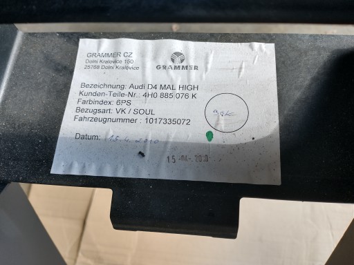Підлокітник відсік заднього сидіння Audi A8 D4 4h0855076k - 3