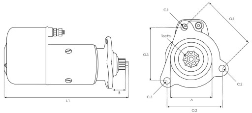 Стартер S0513-12V CLAAS MERECEDES NEW HOLLAND - 5