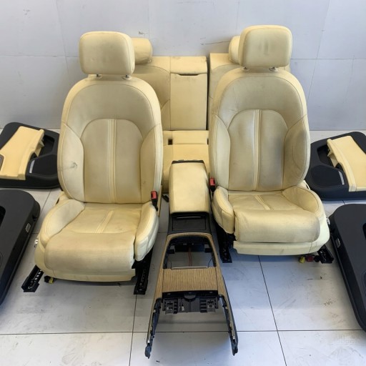 Сидіння + боковини шкіра AUDI S7 A7 4g8 13R - 1