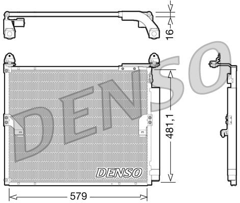 DCN50019 DENSO SKRAPLACZ CHŁODNICA KLIMATYZACJI - 2