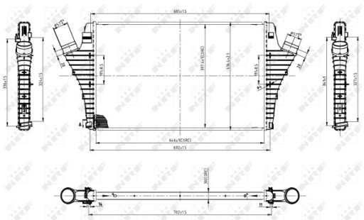 NRF 30858 CHLODNICA INTERCOOLER - 5