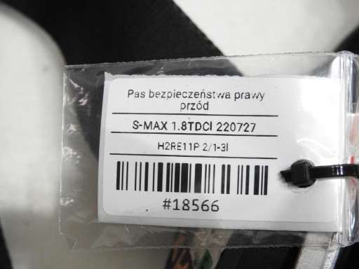 PAS BEZPIECZEŃSTWA PRAWY PRZÓD FORD S-MAX MK1 - 7