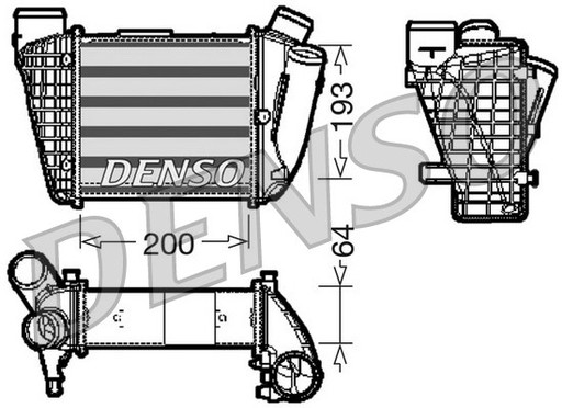 Intercoolery (chłodnice powietrza) DENSO DIT02004 - 2