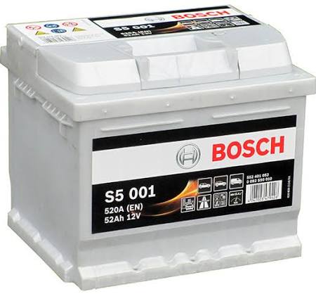 Акумулятор BOSCH SILVER S5001 52 Ah 520a - 1