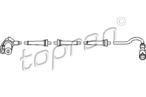 TOPRAN CZUJNIK ABS T VW T4 2.5TDI 95-03 P - 2