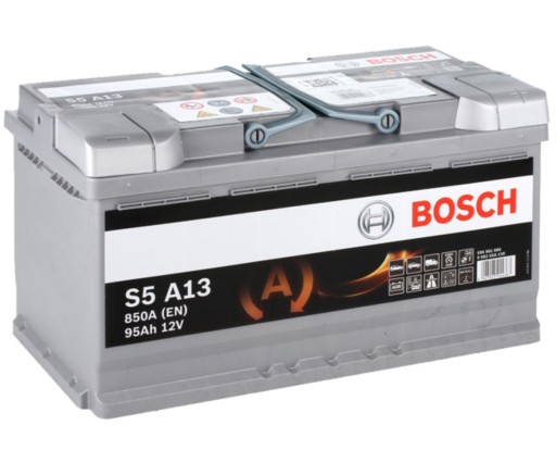 Akumulator Bosch AGM 12V 95Ah 850A P+ S5A13 - 1