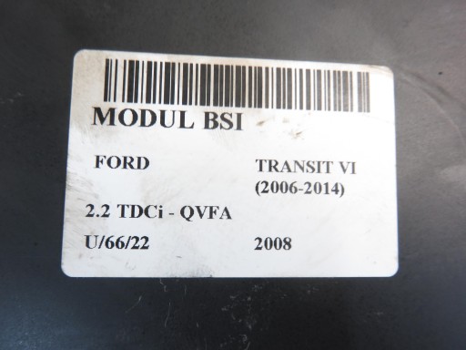 BSI FORD TRANSIT 2.2 TDCi 6C1T14A073CK 5WK48948K - 2
