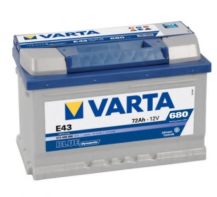 Акумулятор 72ah / 680a P + / E43-Varta BLUE DYNAMIC - 10