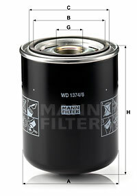 Filtr hydraulika robocza WD 1374/6 - 1