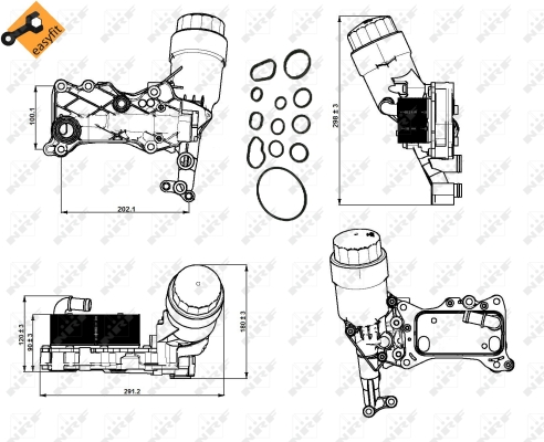 МАСЛЯНИЙ РАДІАТОР MERCEDES VITO 110 CDI 113 114 116 - 6