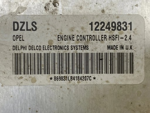 Opel Astra G драйвери двигуна 869831LB4184207C - 14
