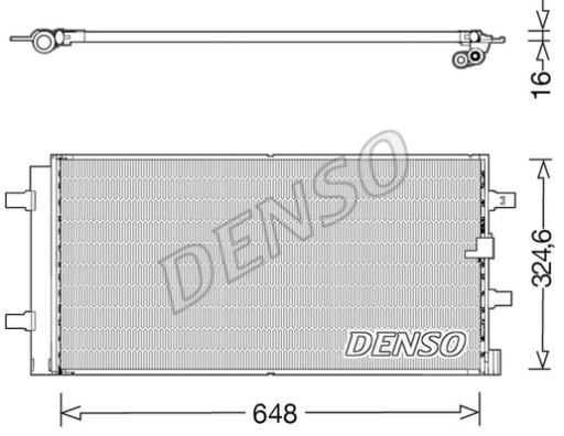 DENSO DCN02044 CHŁODNICA KLIMATYZACJI - 2