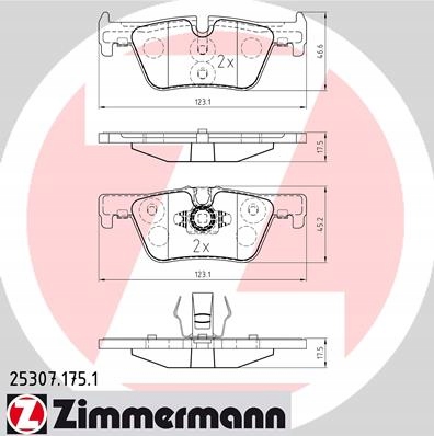 Tarcze Klocki ZIMMERMANN Tył BMW 3 GT F34 300mm - 3